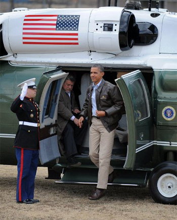 ປະທານາທິບໍດີອາເມລິກາ Barack Obama ຢ້ຽມຢາມ ສເກົາຫຼີ.